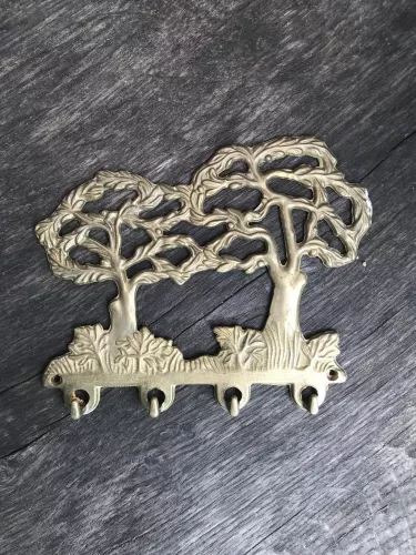 Schlüsselleiste "Baum" Messing