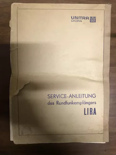 Service-Anleitung des Rundfunkempfängers Lira