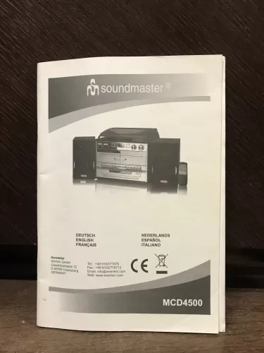 Bedienungsanleitung Soundmaster MCD4500