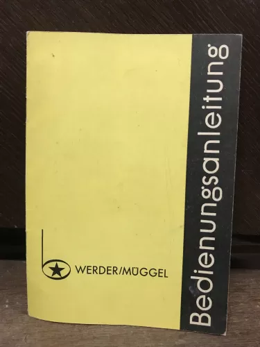Bedienungsanleitung Werder/Müggel