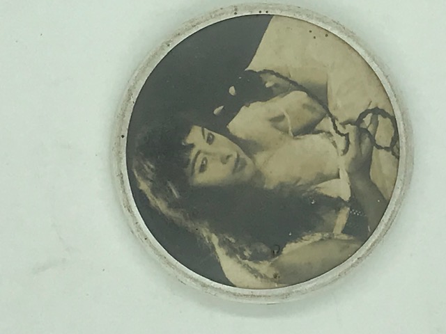 Vintage Taschenspiegel mit Foto (1)