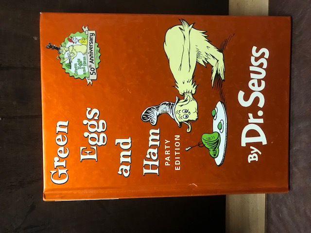 Green eggs and ham, Dr. Seuss