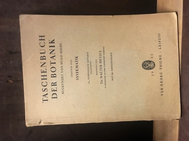Taschenbuch der Botanik, Miehe, 1955